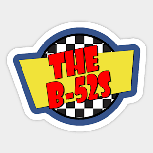 The B52s - Fast Times Style Logo Sticker